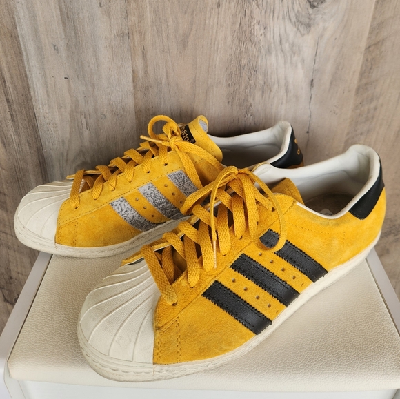 RARE Adidas Gold Suede 80s Superstars - Picture 12 of 16